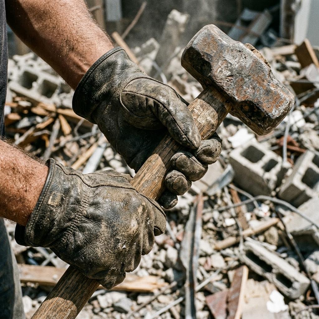 Junk removal job site